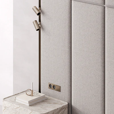 Bedroom headboard Warm Gray — Ver 5