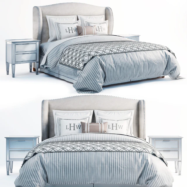 Wingback bed — Descargar
