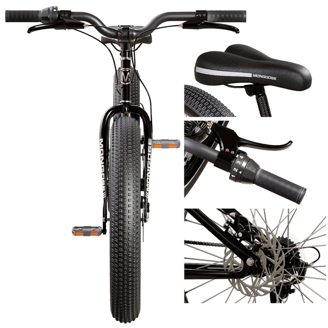 Mongoose Malus Mens and Women Fat Tire Mountain Bike — Descargar