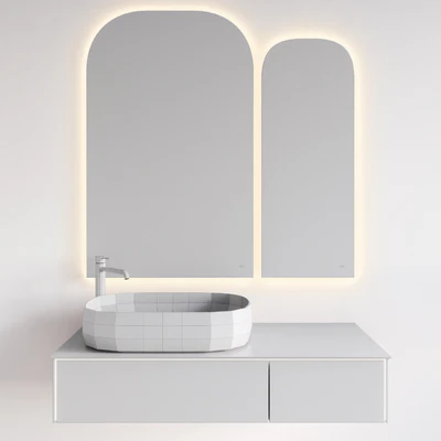 Sink with MAGICA cabinet, VETRATA mirror and ETERNA mixer, Kerama Marazzi — Ver 2
