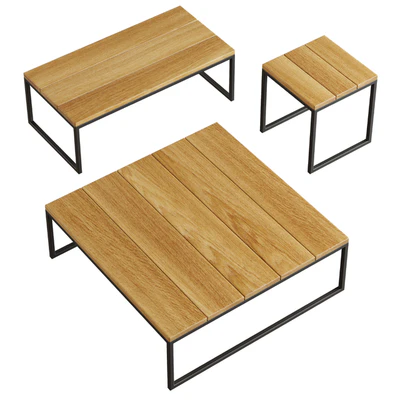 Outdoor garden coffee table Skyline design Nautic — Ver 4