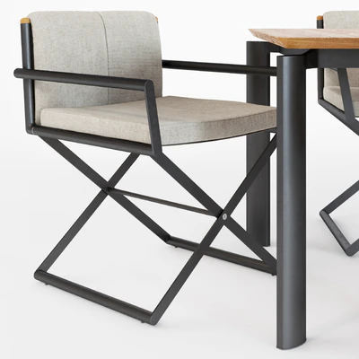 Outdoor director chair Domino by Talenti — Ver 3