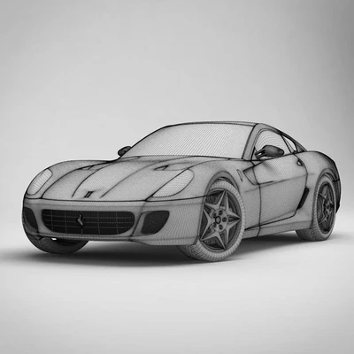 Red Ferrari car automobile — Вид 3