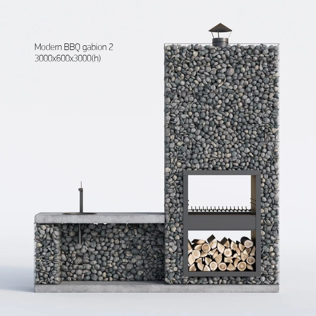 Modern barbecue from Gabion 2 — Descargar