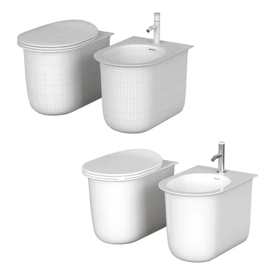 Floor standing toilet and bidet Artceram Chic — Ver 3