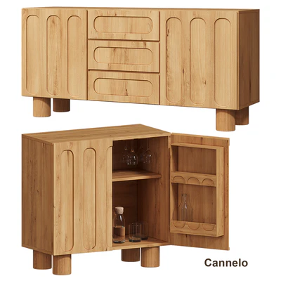 Cannelo Bar cabinet, LA REDOUTE — Ver 1