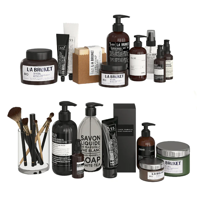 Bathroom Decor Accessories and Cosmetics - Dark — Descargar