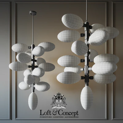 Chandelier kingdom column 15 designed — Ver 2