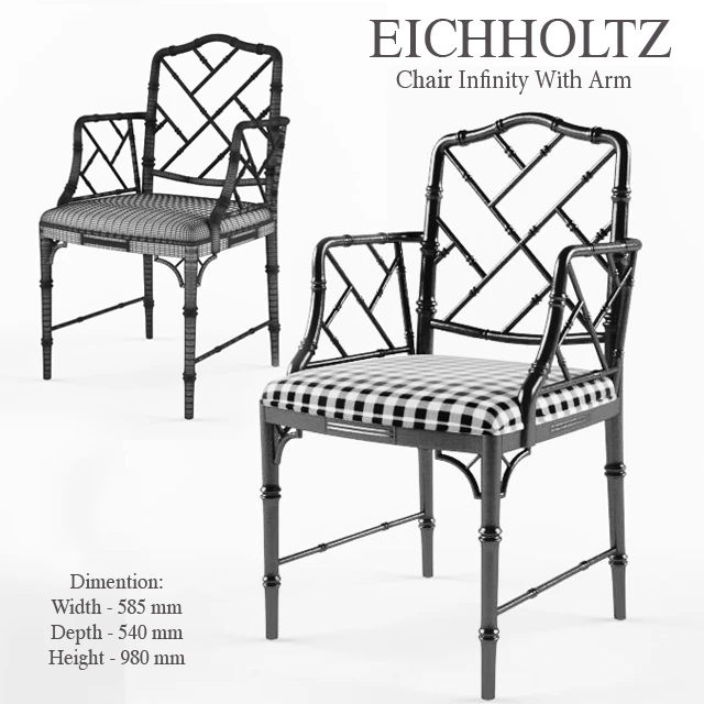 Стул Eichholtz  Chair Infinity With Arm — Скачать