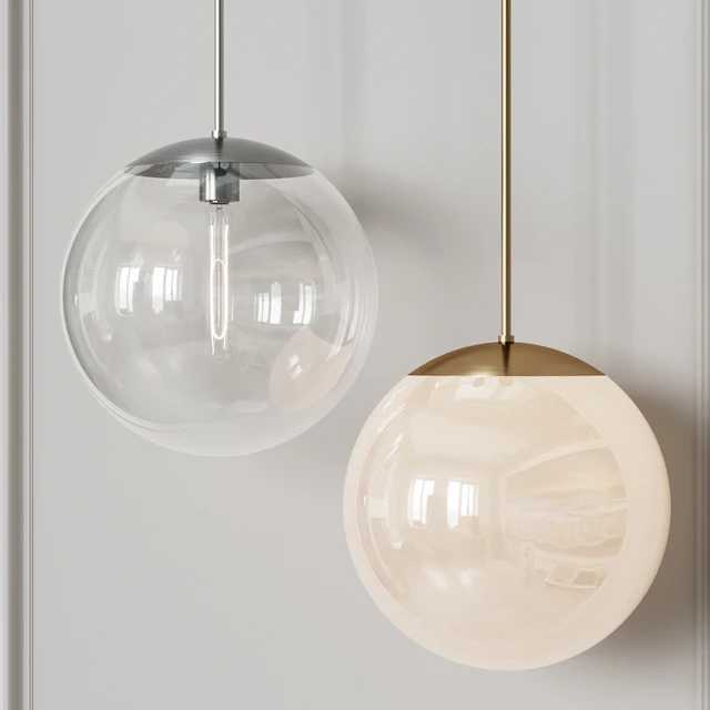 Vega Indoor-Outdoor Brass Gold and Black Nickel Pendant Light — Descargar