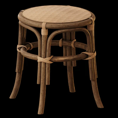 rattan stool — Ver 1