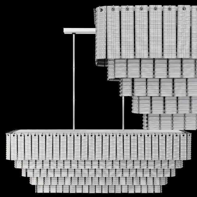Restoration Hardware SIRENE LINEAR CHANDELIER 54 Brass Clear Glass — Скачать