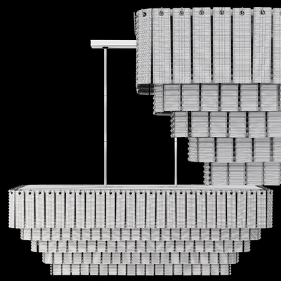 Restoration Hardware SIRENE LINEAR CHANDELIER 54 Brass Clear Glass — Вид 2