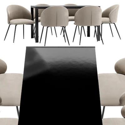 Dining chair Garda Decor and table Derby — Ver 5
