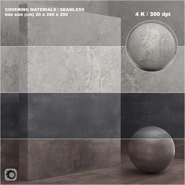 Material (seamless) - coating, stone, plaster set 54 — Descargar