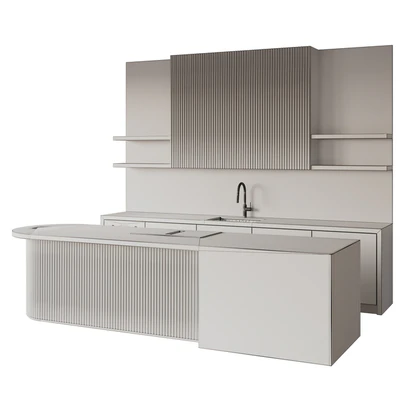 Modern style kitchen with island Kitchen 09 — Ver 6