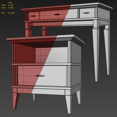 Комод / консоль и тумба Manhattan. Dresser, nightstand — Вид 2