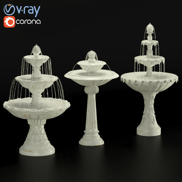 Garden fountain set — Скачать