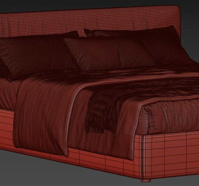 Upholstered Double Bed bolzan Letti — Descargar