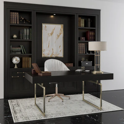 classic office furniture boss room — Ver 1