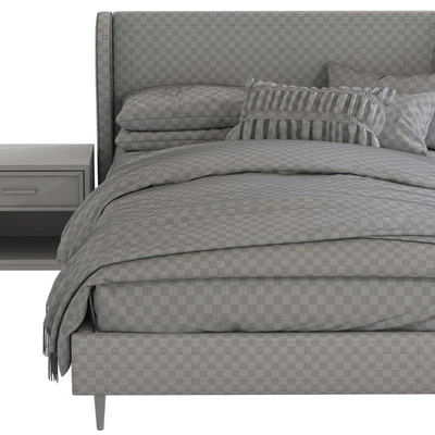 Кровать Wren Wingback Upholstered Bed — Вид 3