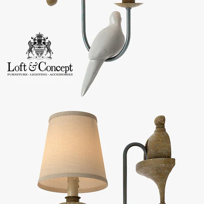 Bra Norman Bird Wall Lamp one — Ver 2