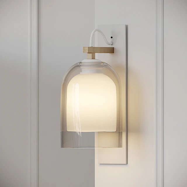 Articolo - Wall Sconce - Black - Brass - Emerald — Descargar