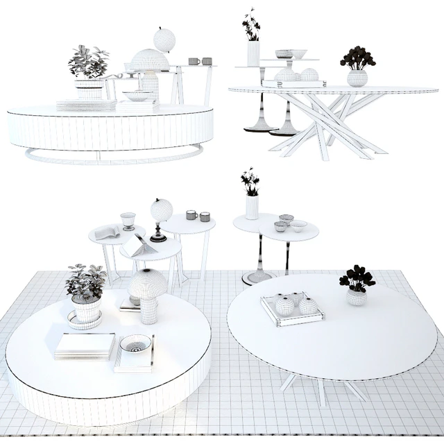 Set coffee tables Sattelan Italia 2 — Descargar