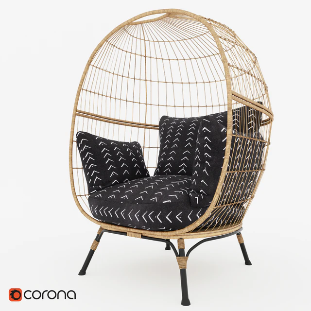 Southport Vee Striped Egg Chair — Скачать