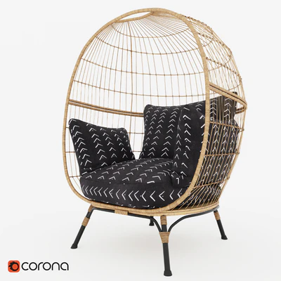 Southport Vee Striped Egg Chair — Вид 1