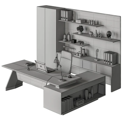 Boss Desk - Office Furniture 513 — Вид 3