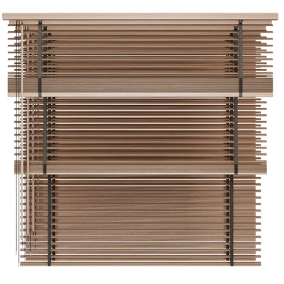 Wooden blinds 04, Folding wooden blinds — Ver 5
