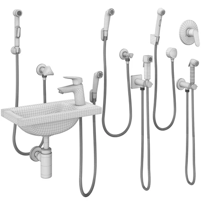 Hygienic shower Hansgrohe and Bossini set 158 — Ver 5