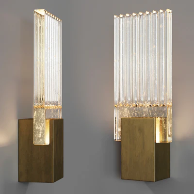 Holly Hunt Pleated Glass Sconce — Вид 1