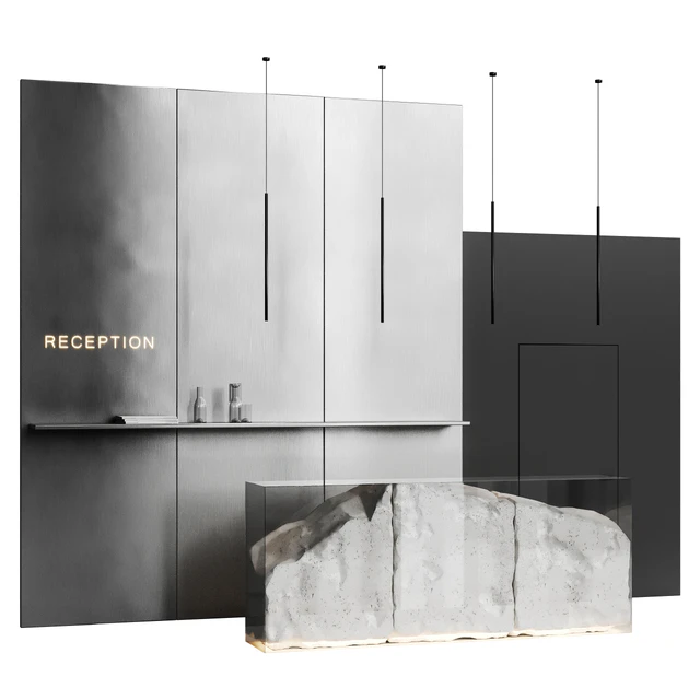 Reception desk natural rock 3 — Скачать