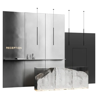 Reception desk natural rock 3 — Вид 3