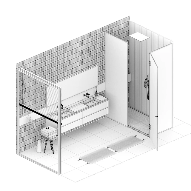 Bathroom set 2 (vray GGX, corona PBR) — Скачать