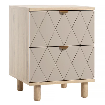 Tejons Bedside table Tejons Diamond Milk — Ver 2