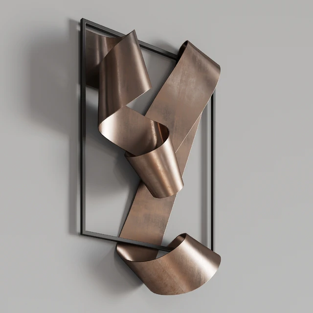 070 Brass Landscape 1908 sculpture by Martha Sturdy — Скачать