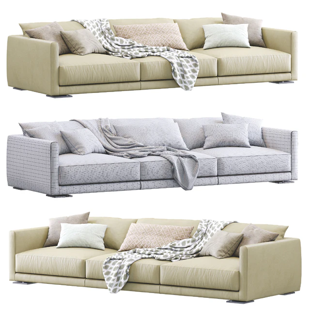 Leather Sofa Bristol By Poliform — Descargar