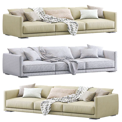 Leather Sofa Bristol By Poliform — Ver 2