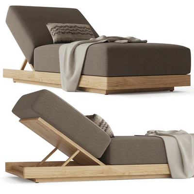 RH SANTOS TEAK CHAISE — Вид 3