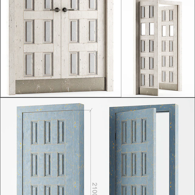 Restaurant Chocolate Door Set / Набор дверей Шоколадка — Скачать