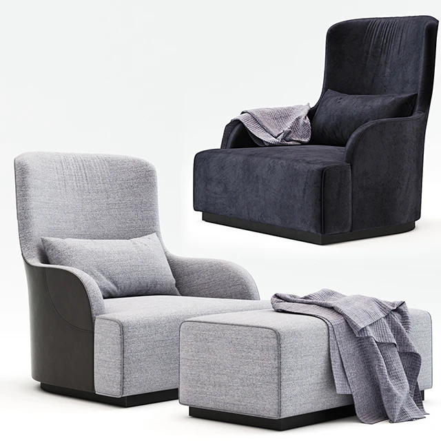 Meridiani Liu Kuoio Bergere Chair — Скачать