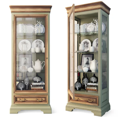 Cabinet bookcase. Showcase Belfan Olivia — Ver 1