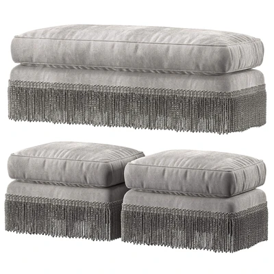 baker furniture yves ottoman — View 1