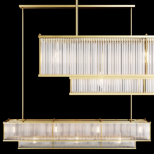 Restoration Hardware MARAIS LINEAR CHANDELIER 72 Brass — Descargar