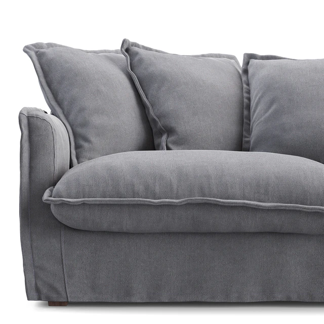 Livingston Sofa Charcoal Gray — Скачать
