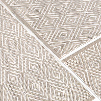 Dash & Albert Diamond White Rug Carpet — Ver 3