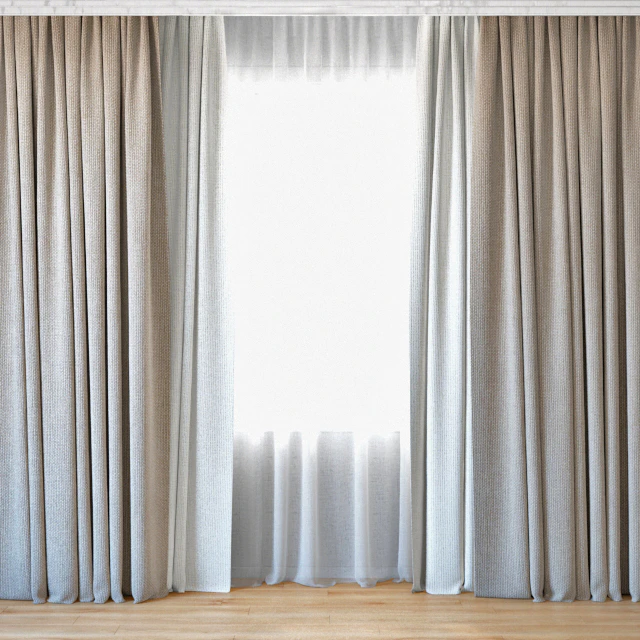 Curtains 64 | Curtains with tulle — Descargar